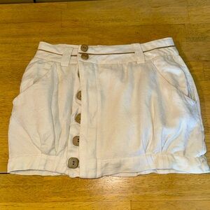 BCBG white cotton Bubble Skirt Size 0